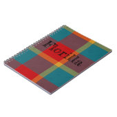 Plaid With Pattern  Notebook ノートブック (左側)