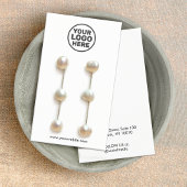 Plain任意のカラーイヤリングディスプレイカードにロゴを追加