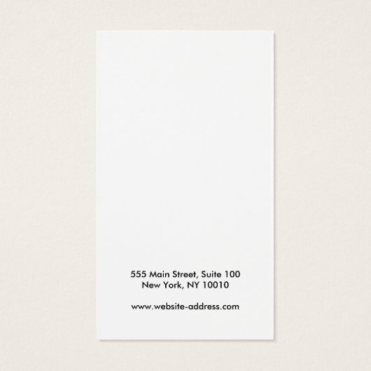 Plain Add Logo Any Color Earringディスプレイカード (裏面)