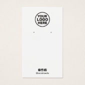 Plain Add Logo Any Color Earringディスプレイカード (正面)