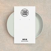 Plain Add Logo Any Color Earringディスプレイカード