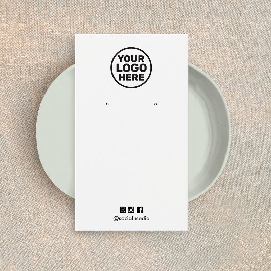 Plain Add Logo Any Color Earringディスプレイカード