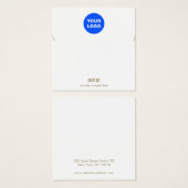 Plain Add Your Logo Necklace Braceletディスプレイカード (正面&裏面)