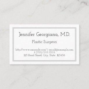 Plain and エレガント Plastic Orcent Business Card 名刺