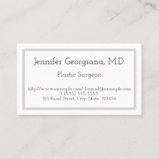Plain and エレガント Plastic Orcent Business Card 名刺