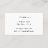 Plain and Basic Counsellor At Law Business Card 名刺 (裏面)
