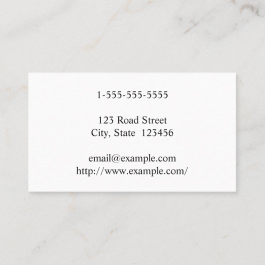 Plain and Basic Counsellor At Law Business Card 名刺 (裏面)