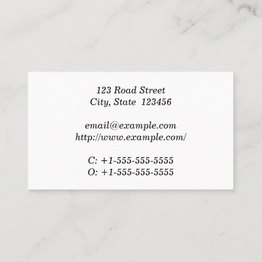 Plain & Basic Advocateの名刺 名刺 (裏面)