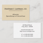 Plain & Basic Advocateの名刺 名刺 (正面/裏面)