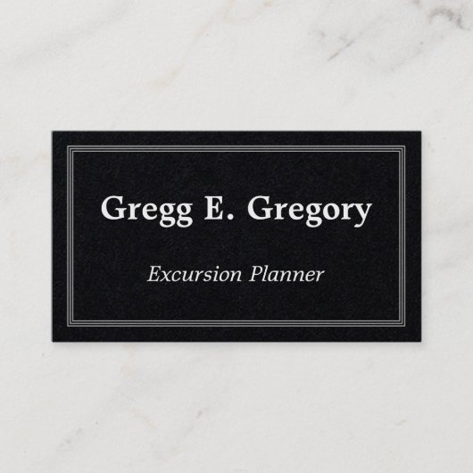 Plain & Basic Excursionプランナー名刺 名刺 (正面)