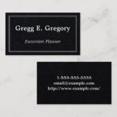 Plain & Basic Excursionプランナー名刺 名刺 (正面/裏面)