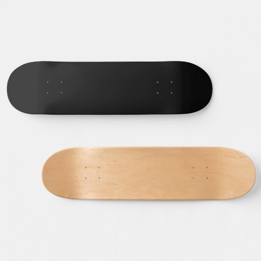Plain Black Blank Skateboard スケートボード (横)
