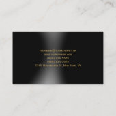 Plain Black Gray Managerの名刺 名刺 (裏面)