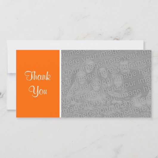 Plain Color II – ありがとう – オレンジ サンキューカード (正面)