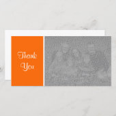 Plain Color II – ありがとう – オレンジ サンキューカード (正面/裏面)