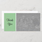 Plain Color II – ありがとう – 薄緑 サンキューカード (正面/裏面)