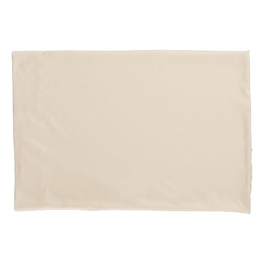 Plain Cream Pillow Case 枕カバー (正面)
