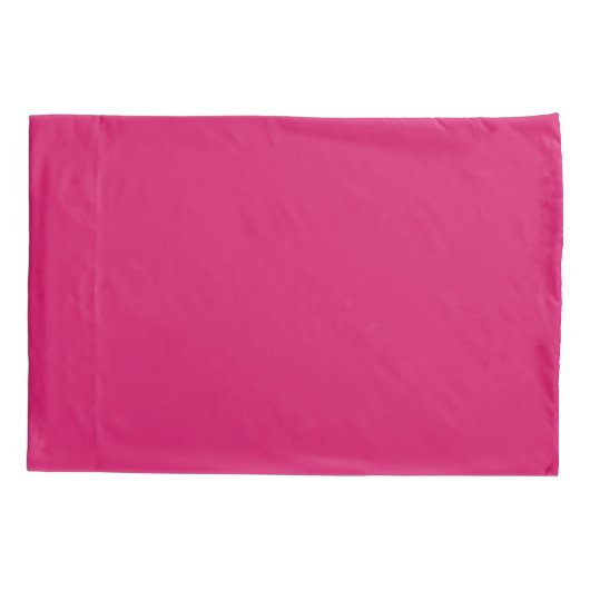 Plain Dark Pink Pillowcases 枕カバー (裏面-左)