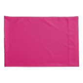 Plain Dark Pink Pillowcases 枕カバー (裏面-右)