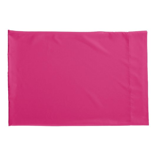 Plain Dark Pink Pillowcases 枕カバー (裏面-右)