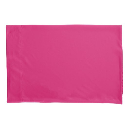 Plain Dark Pink Pillowcases 枕カバー (正面左)
