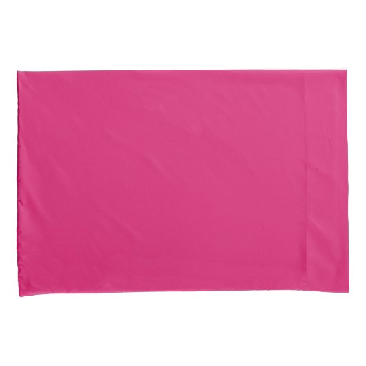 Plain Dark Pink Pillowcases 枕カバー (正面右)