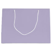 Plain dusty lavender solid color ラージペーパーバッグ (正面)