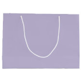 Plain dusty lavender solid color ラージペーパーバッグ (裏面)