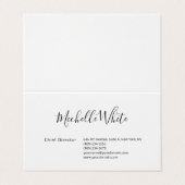 Plain Elegant White Professional Modern 名刺 (外部フラット)