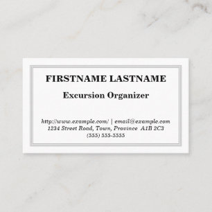 Plain Excursion Organizer名刺 名刺