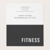 Plain Fitness Trainer Sport Modern Minimalist  名刺 (外部フラット)