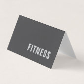Plain Fitness Trainer Sport Modern Minimalist  名刺 (正面)