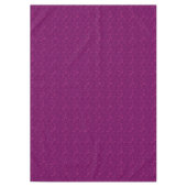 Plain floral pattern retro burgundy テーブルクロス (正面)