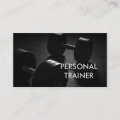 Plain Gray Fitness Modern Personal Trainer 名刺 (正面)