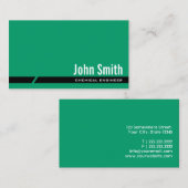 Plain Green Chemical Engineer名刺 名刺 (正面/裏面)