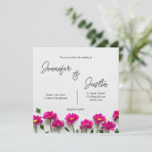 Plain Invitation, Size: 5.25" x 5.25", Paper: Semi 招待状 (スタンド正面)