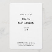 Plain Invitation Template - Baby Shower 1 - Simple 招待状 (正面)