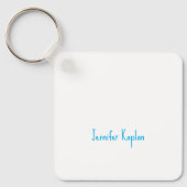 Plain Minimalist Professional Casual Handwriting キーホルダー (正面)