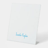 Plain Minimalist Professional Casual Handwriting 台座サイン (正面)