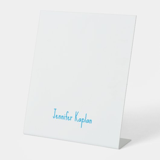 Plain Minimalist Professional Casual Handwriting 台座サイン (正面)