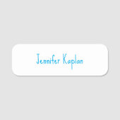 Plain Minimalist Professional Casual Handwriting 名札 (正面)