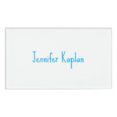 Plain Minimalist Professional Casual Handwriting 名札 (正面)