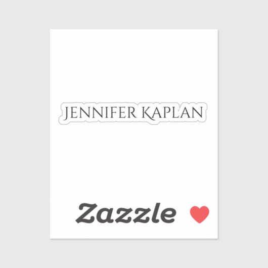 Plain Minimalist Professional Modern シール (シート)