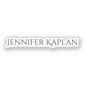 Plain Minimalist Professional Modern シール (正面)