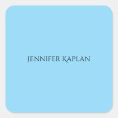 Plain Minimalist Professional Modern スクエアシール (正面)