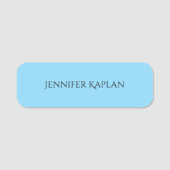 Plain Minimalist Professional Modern 名札 (正面)