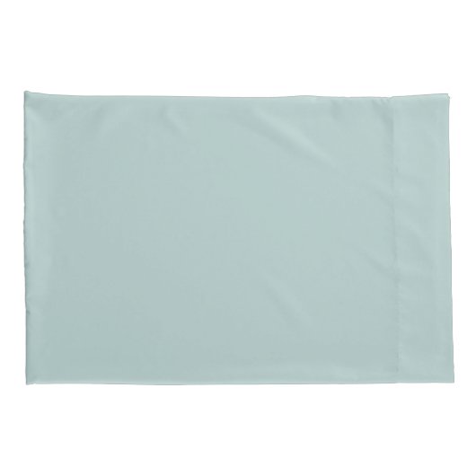 Plain Mint Green Pair of Pillowcases 枕カバー (裏面-右)