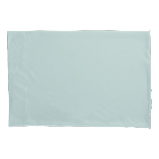 Plain Mint Green Pair of Pillowcases 枕カバー (正面左)