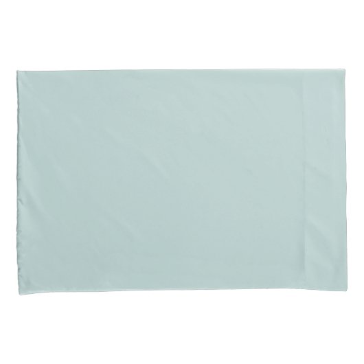 Plain Mint Green Pair of Pillowcases 枕カバー (正面右)