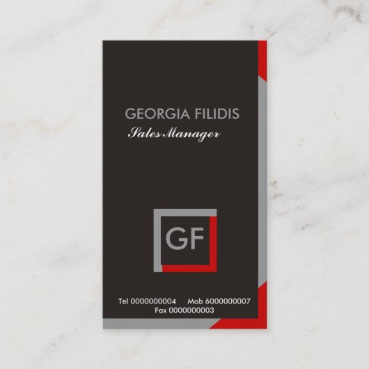 Plain Monogram名刺 名刺 (正面)